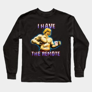 He Dad and the Master of the Remote Long Sleeve T-Shirt